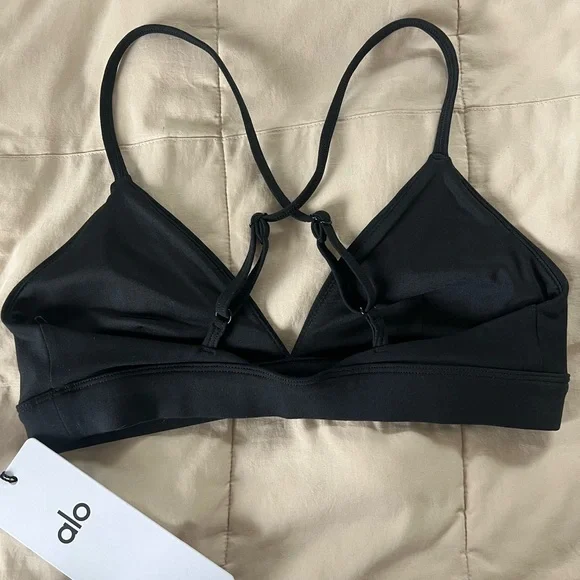 ALO Yoga Black Strappy Bralette - Picture 2 of 4